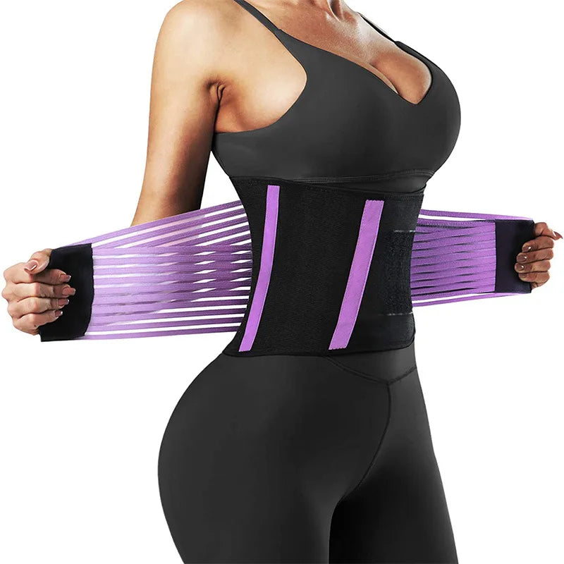 Waist Trainer Belt,Gym Lumbar Belt,Elastic Slimming Body Shaper,Fitness Belt Sport Girdle,Workout Lumbar Spine Strap for Women