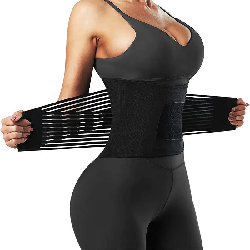 Waist Trainer Belt,Gym Lumbar Belt,Elastic Slimming Body Shaper,Fitness Belt Sport Girdle,Workout Lumbar Spine Strap for Women